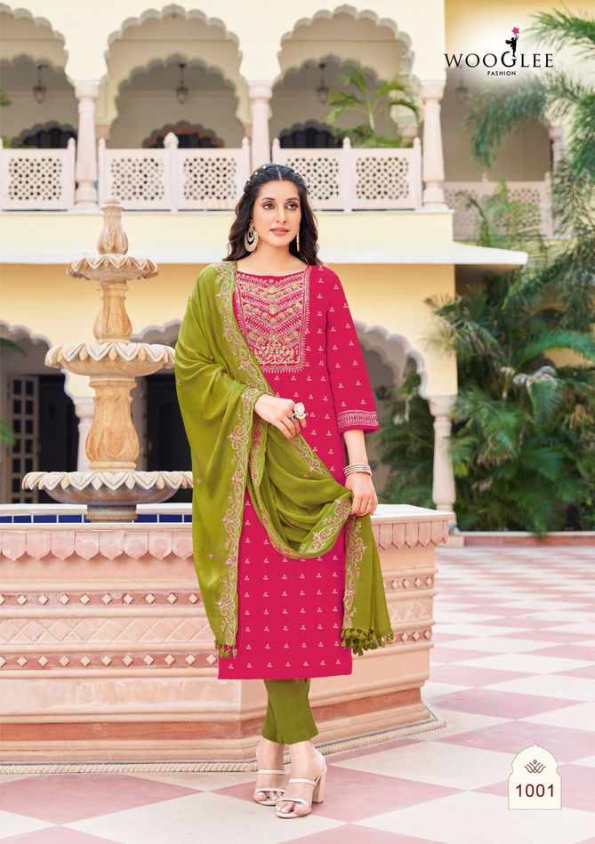 Mugdha By Wooglee Embroidery Viscose Designer Readymade Suits Wholesale Shop In Surat
